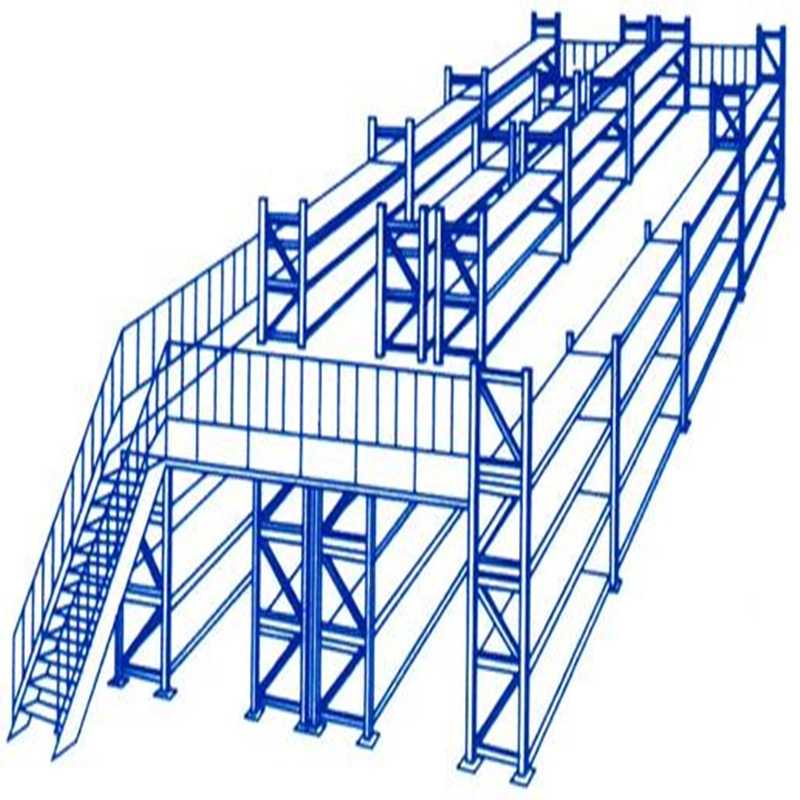 Steel Structure Heavy Duty Mezzanine Racking for Industrial Warehouse Storage