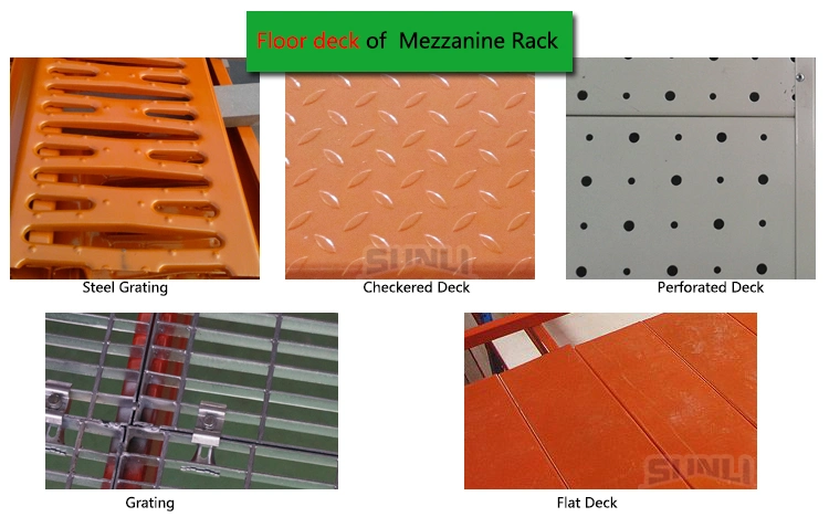 500kg/M2 Heavy Duty Racking Supported Mezzanine with Multiple Tiers Floor