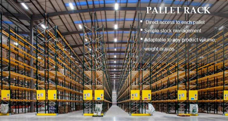 Ce ISO Certificate Steel Double Deep Warehouse Storage Pallet Racking