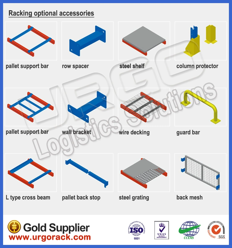 Industrial Warehouse Storage Heavy Duty Selective Metal Vna Pallet Rack