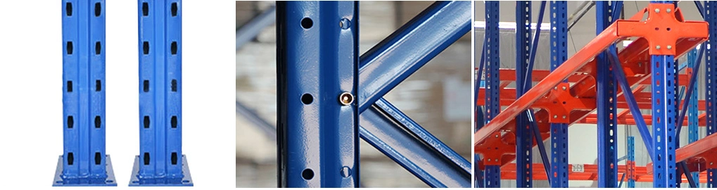 Steel Reinforced Structure Warehouse Boltless Rivet Drive in Storage Wire Shelving