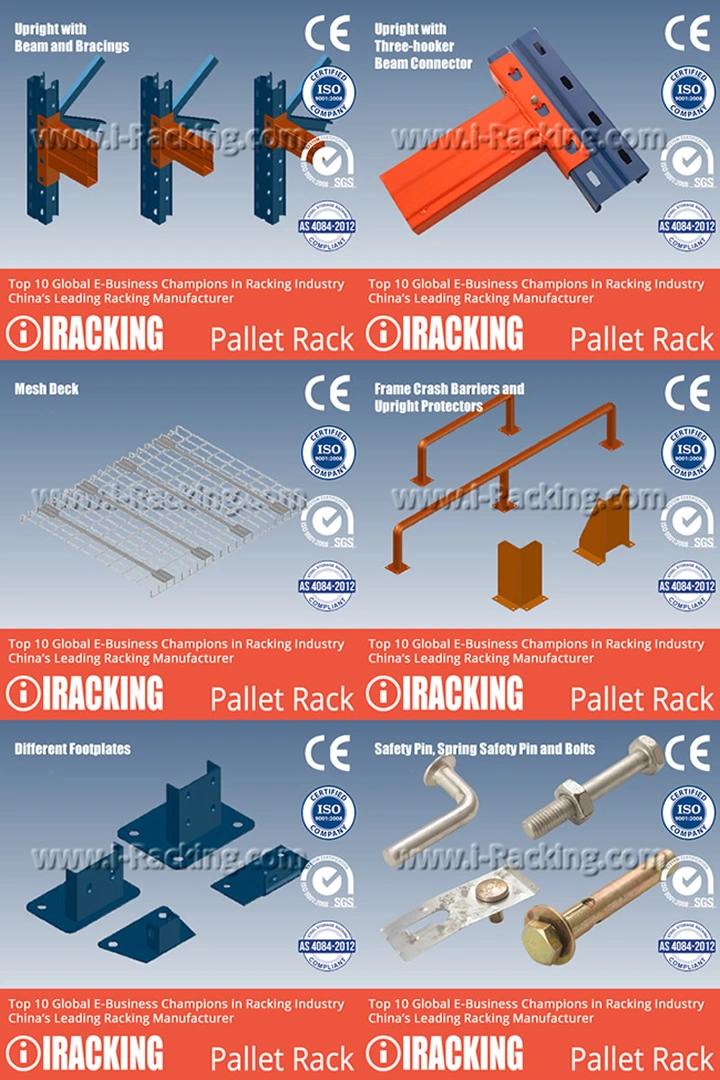 Industrial Vna Pallet Racking Metal Heavy Duty Warehouse Rack