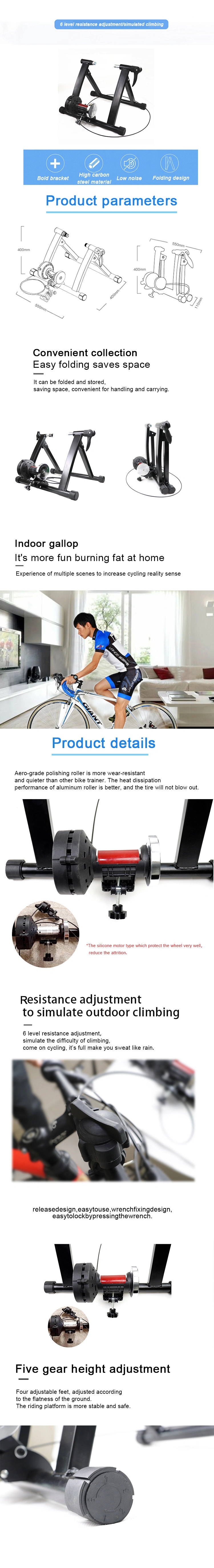 Bicycle Accessories Steel Exercise Bike Tranier Gym Sports Fitness Equipment