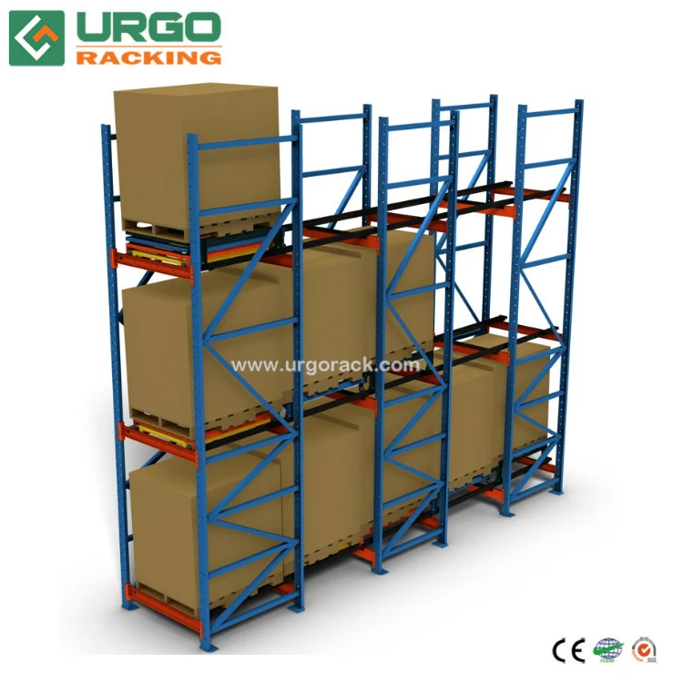 Storage Warehouse Metal Q345 Heavy Duty Push Back Rack