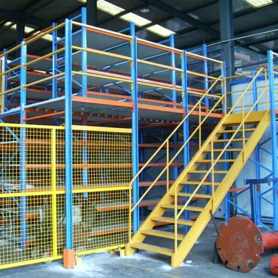Scaffalature per magazzino/industriali, piattaforma soppalcata per magazzino multilivello, sistema di scaffalature per pallet in acciaio, scaffalature da pavimento (mezzanino)
